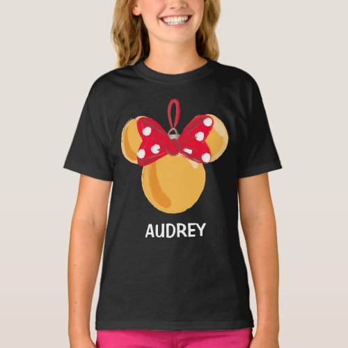 Minnie Mouse Christmas Ornament _ Name T_Shirt
