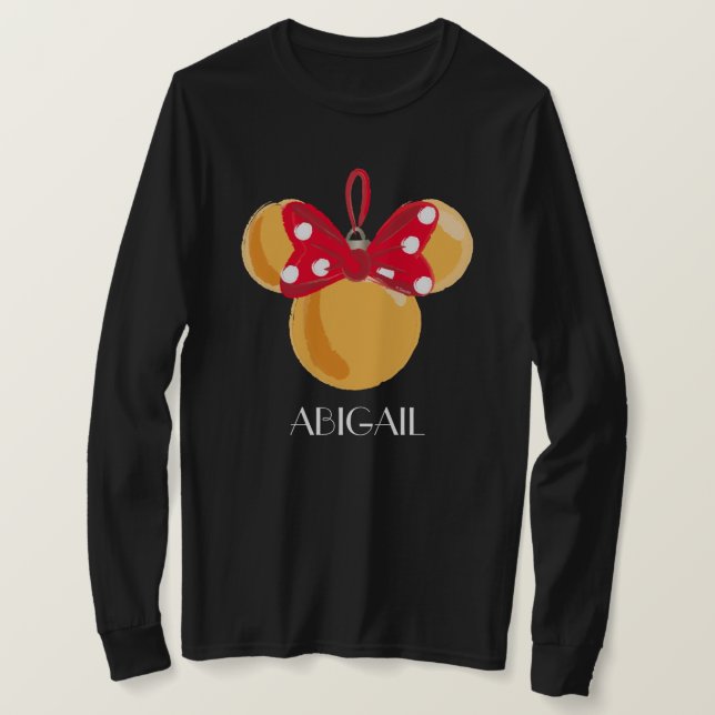 Minnie Mouse Christmas Ornament T-Shirt (Design Front)