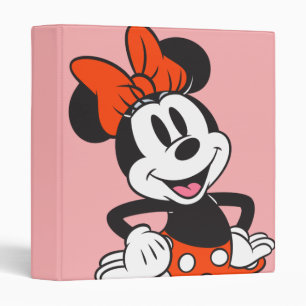 Minnie Mouse Classic Hands on Hips Pose 3 Ring Binder
