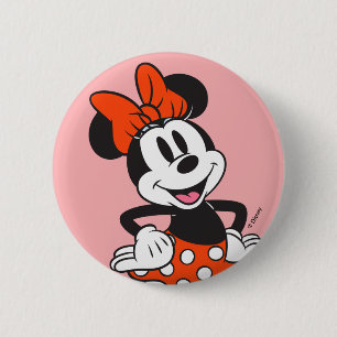 Minnie Mouse Classic Hands on Hips Pose Button