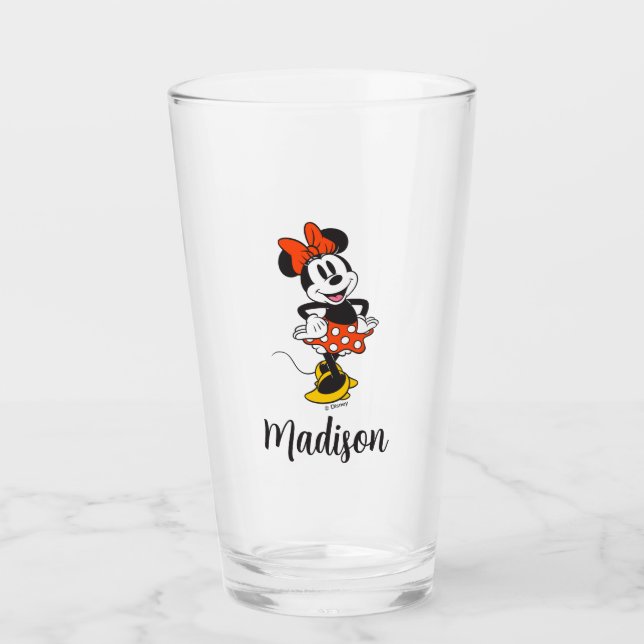 Minnie Mouse Classic Hands on Hips Pose Glass (Front)