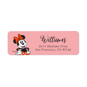 Minnie Mouse Classic Hands on Hips Pose Label
