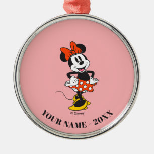 Minnie Mouse Classic Hands on Hips Pose Metal Ornament