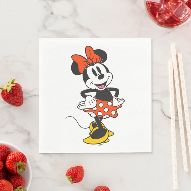 Minnie Mouse Classic Hands on Hips Pose Napkins (Insitu)