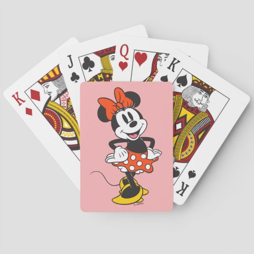 Minnie Mouse Classic Hands on Hips Pose Poker Cards