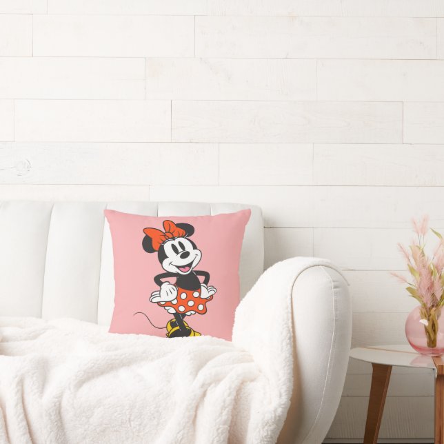 Minnie Mouse Classic Hands on Hips Pose Throw Pillow (Couch)
