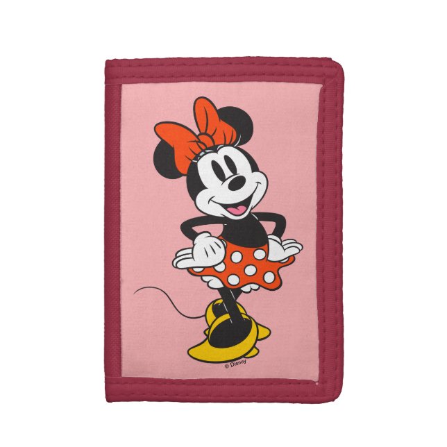 Minnie Mouse Classic Hands on Hips Pose Trifold Wallet (Front Vertical)