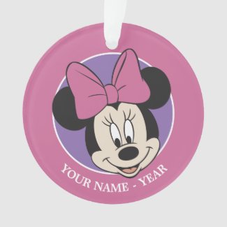 Minnie Mouse | Classic Smiling Add Your Name Ornament