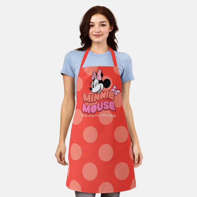 Minnie Mouse Classy Sassy and Flashy Apron (Worn)