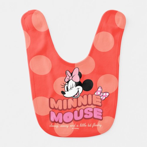 Minnie Mouse Classy Sassy and Flashy Baby Bib