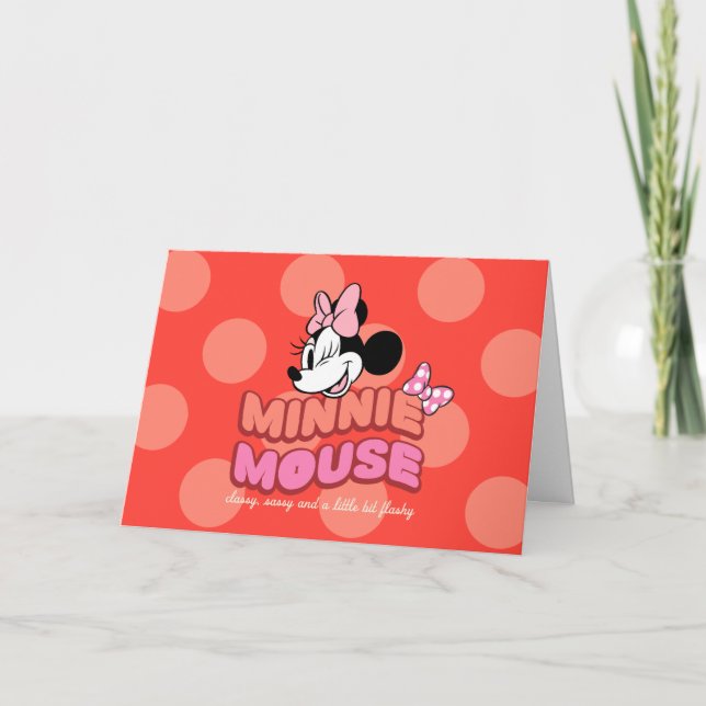 Minnie Mouse Classy Sassy and Flashy Card (Front)
