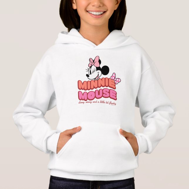 Minnie Mouse Classy Sassy and Flashy Hoodie (Front)