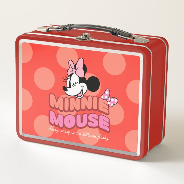 Minnie Mouse Classy Sassy and Flashy Metal Lunch Box (Front)