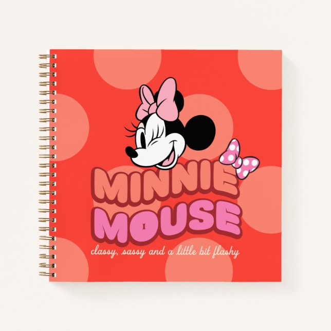 Minnie Mouse Classy Sassy and Flashy Notebook (Front)