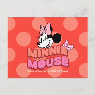 Minnie Mouse Classy Sassy and Flashy Postcard