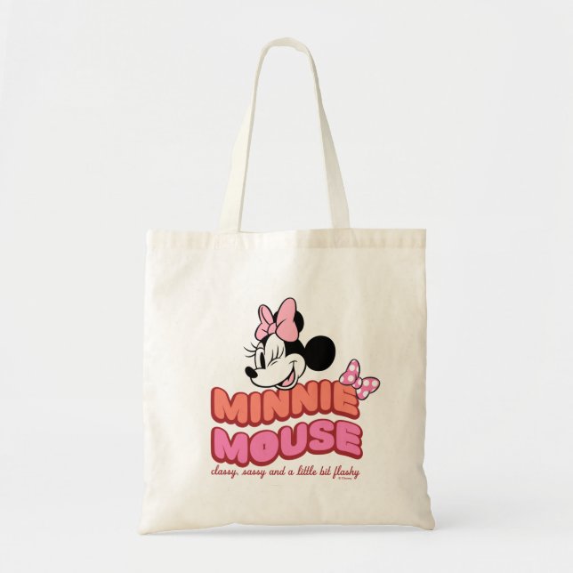 Minnie Mouse Classy Sassy and Flashy Tote Bag (Front)