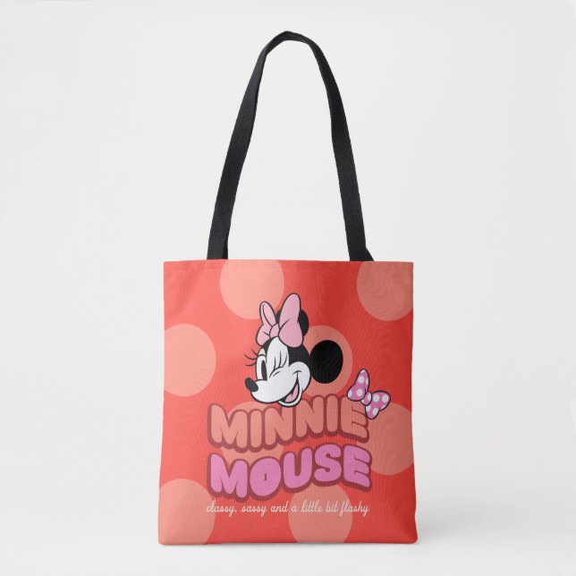 Minnie Mouse Classy Sassy and Flashy Tote Bag (Front)