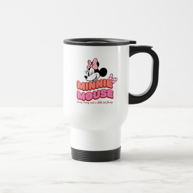 Minnie Mouse Classy Sassy and Flashy Travel Mug (Right)