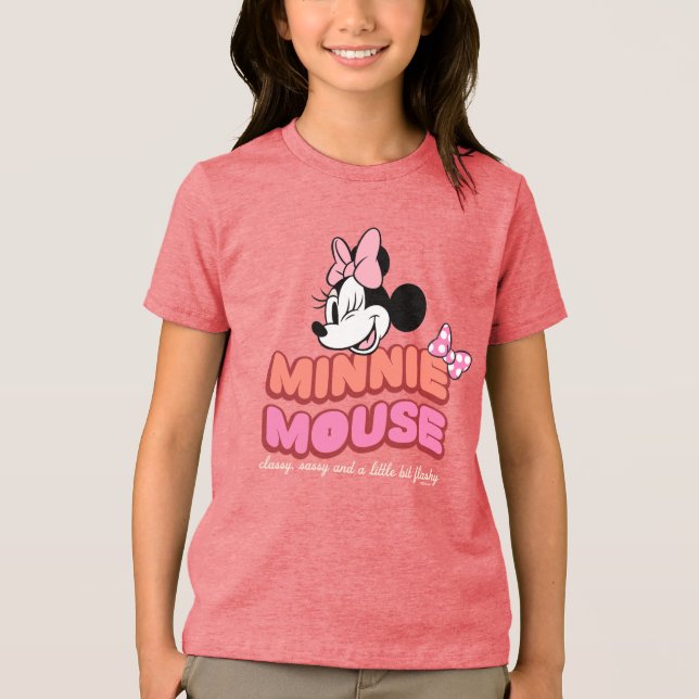 Minnie Mouse Classy Sassy and Flashy Tri-Blend Shirt (Front)