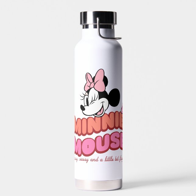 Minnie Mouse Classy Sassy and Flashy Water Bottle (Left)