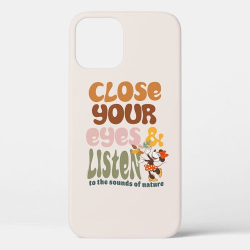 Minnie Mouse Close Your Eyes  Listen iPhone 12 Case