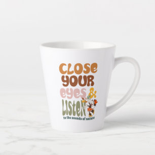 Minnie Mouse  Close Your Eyes & Listen Latte Mug