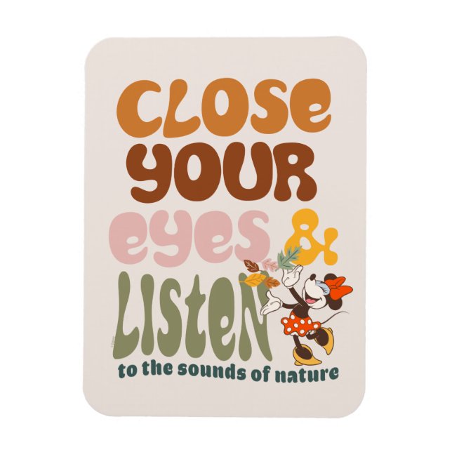 Minnie Mouse |Close Your Eyes & Listen Magnet