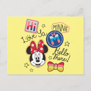 Minnie Mouse Crafted Greetings Postcard