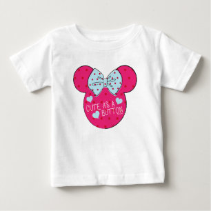 Minnie Mouse   Cute as a Button Baby T-Shirt