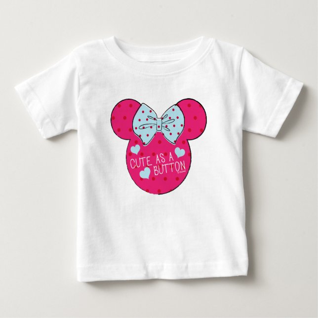 Minnie Mouse | Cute as a Button Baby T-Shirt (Front)