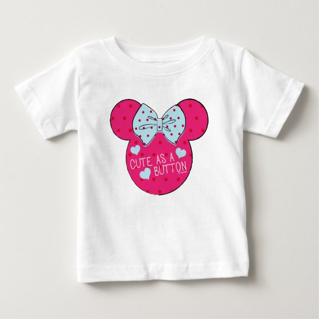 Minnie Mouse | Cute as a Button Baby T-Shirt (Front)