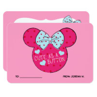 Minnie Mouse | Cute as a Button Card