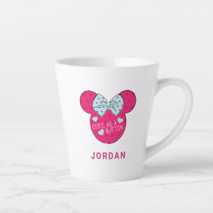 Minnie Mouse   Cute as a Button Latte Mug