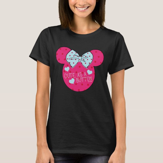 Minnie Mouse | Cute as a Button T-Shirt (Front)