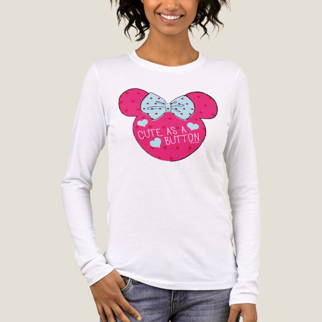 Minnie Mouse | Cute as a Button Tri-Blend Shirt (Front)
