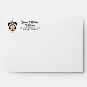 Minnie Mouse Cute Christmas Hat Envelope