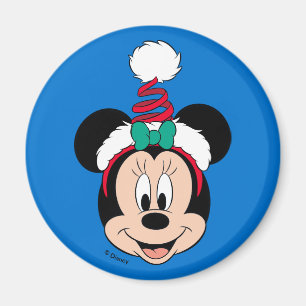 Minnie Mouse Cute Christmas Hat Magnet