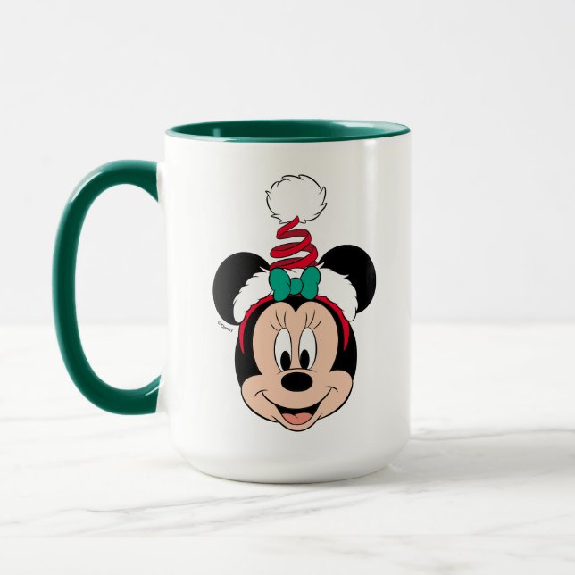 Minnie Mouse | Cute Christmas Hat Mug (Left)