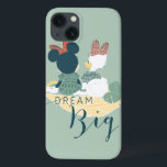 Minnie Mouse & Daisy Duck | Dream Big iPhone 13 Case<br><div class="desc">Disney Fast Fashion - Minnie Mouse and Daisy Duck sitting a big yellow feather reminding you to Dream Big.</div>