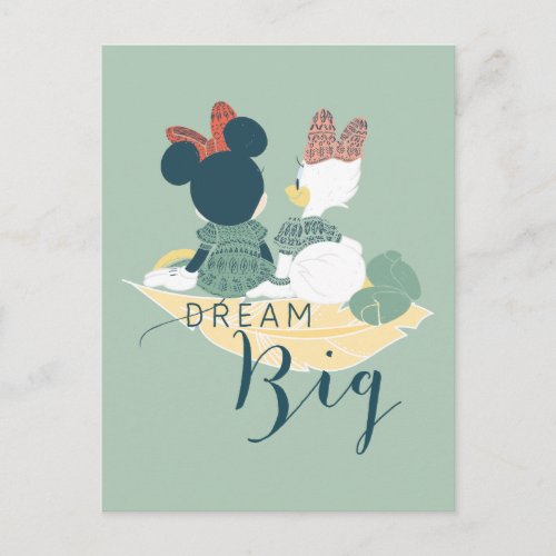 Minnie Mouse  Daisy Duck  Dream Big Postcard