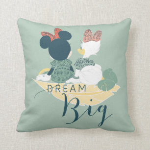 Minnie Mouse & Daisy Duck Dream Big Throw Pillow