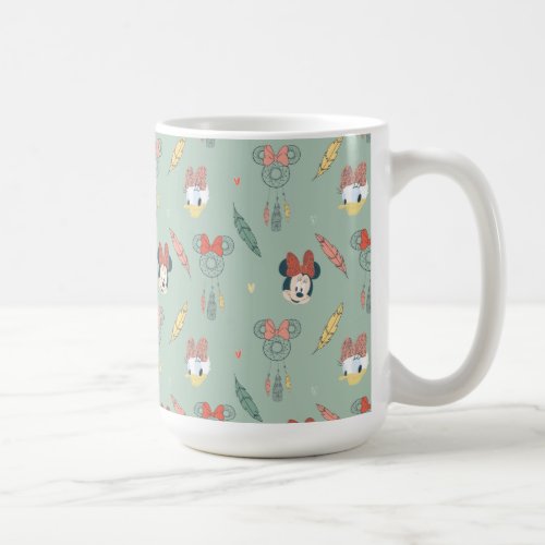Minnie Mouse  Daisy Duck  Dream Catcher Pattern Coffee Mug