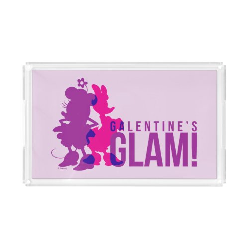 Minnie Mouse  Daisy Duck  Galentines Glam Acrylic Tray