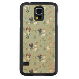 Minnie Mouse &amp; Daisy Duck | Let&#39;s Get Away Pattern Carved Maple Galaxy S5 Case