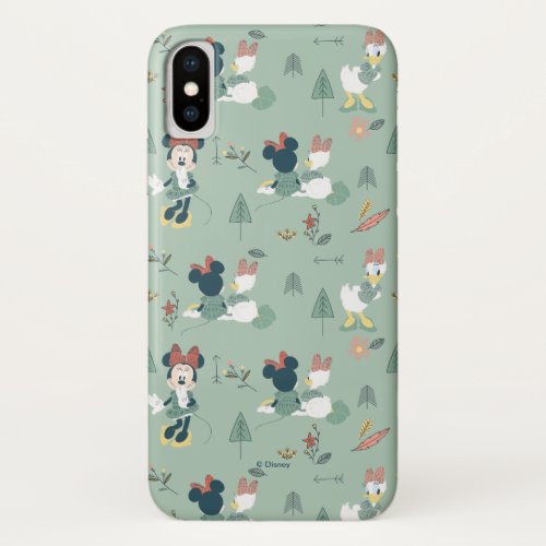 Minnie Mouse  Daisy Duck  Lets Get Away Pattern iPhone X Case