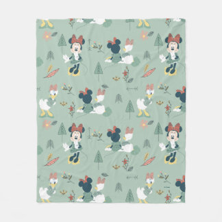 Minnie Mouse & Daisy Duck | Let's Get Away Pattern Fleece Blanket
