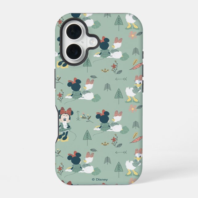 Minnie Mouse & Daisy Duck | Let's Get Away Pattern Iphone Case (Back)