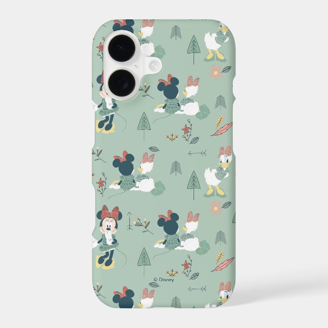 Minnie Mouse & Daisy Duck | Let's Get Away Pattern Iphone Case (Back)
