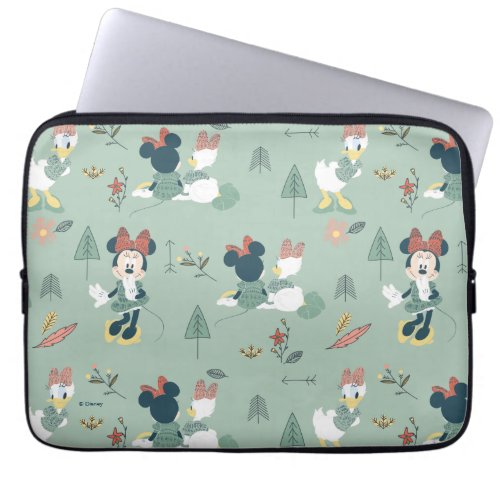 Minnie Mouse  Daisy Duck  Lets Get Away Pattern Laptop Sleeve