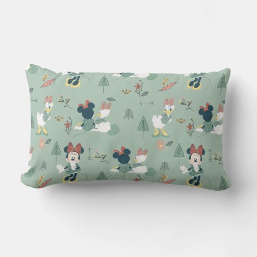 Minnie Mouse  Daisy Duck  Lets Get Away Pattern Lumbar Pillow